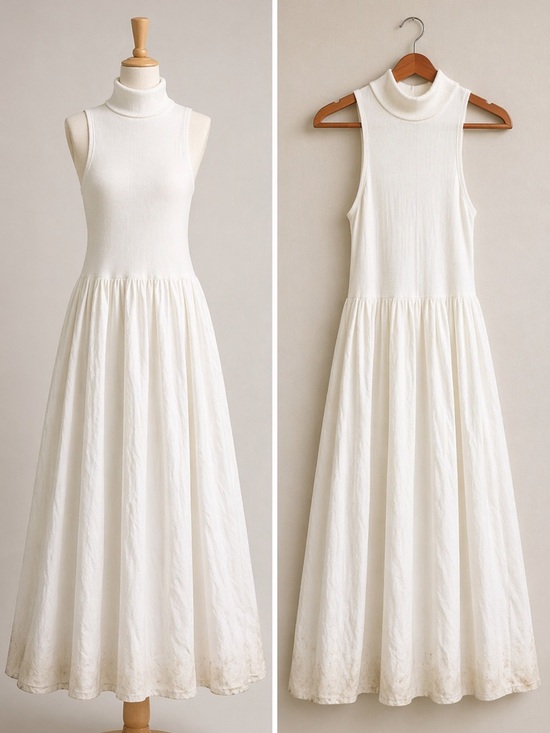 Reformation Dresses & Skirts - Reformation Sleeveless Cream Dress New XS Stunning NEW